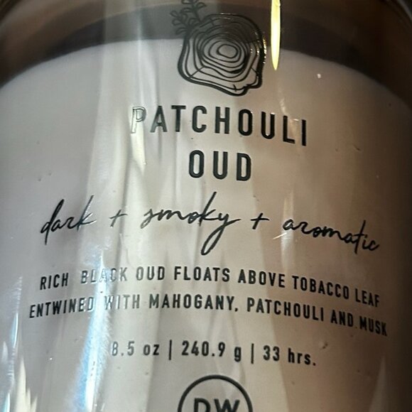 NWT Hand Poured Patchouli Oud Candle - Picture 3 of 7
